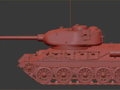 T-34-85 Free 3D print model