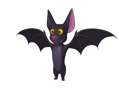 Bat Cartoon 3D model