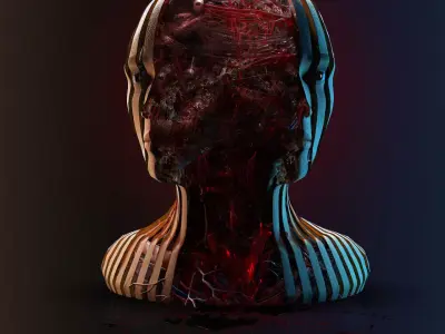 3d Character FaceBook Model 3D model