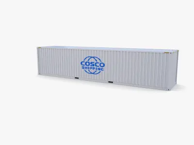 40ft Shipping Container Containerships v2 3D model