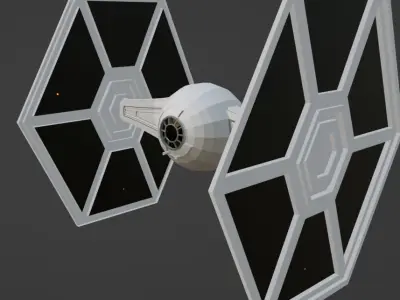 TIE fighter Free 3D model