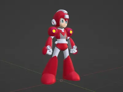 Power MegaMan - Megaman 6 3D model