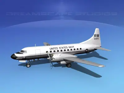 Convair VC-131 US Navy V01 3D model