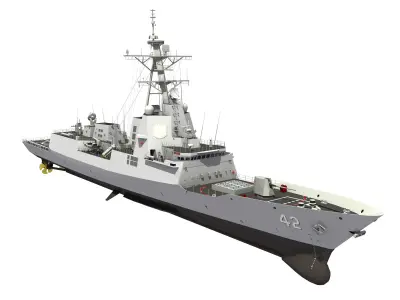 HMAS SYDNEY - HOBART CLASS DESTROYER 3D model