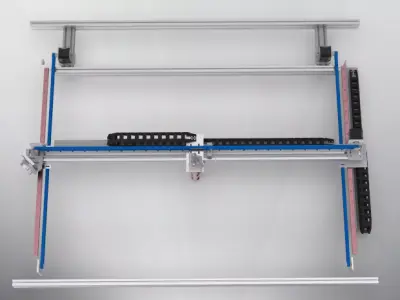 Profile gantry shifting mechanism Free 3D model