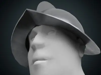 Morion shield Low-poly 3D model