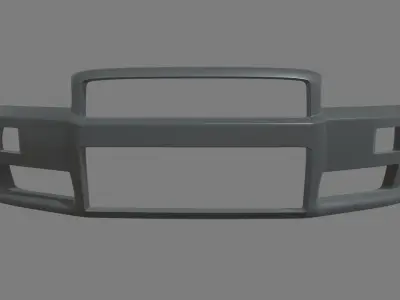 Front Bumper Nissan Skyline Custom Low-poly 3D model