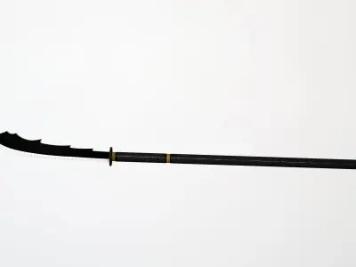 Black Dragon Naginata 3D model