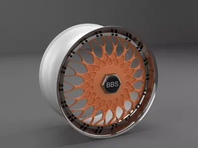 BBS rim Low-poly 3D model