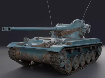 AMX-13 75 PBR Model 3D model