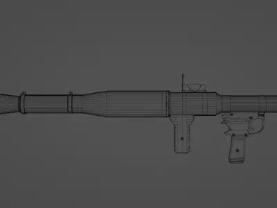 Ultimate RPG 7 Pack With Rockets Low-poly 3D model