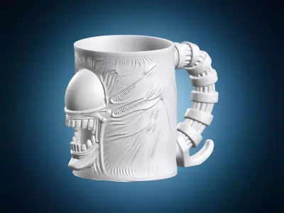 Alien Xenomorph Mug 3D print model