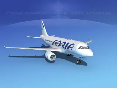 Airbus A319 Adria 3D model