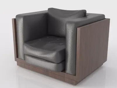 Leather Sofa Design by 3 11 3D model