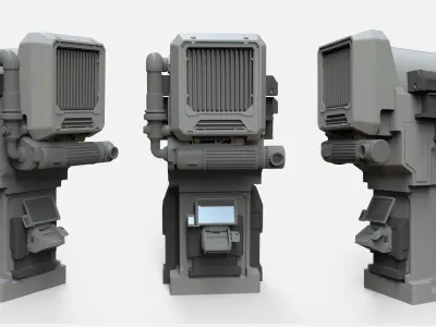 sci fi props 1 3D model