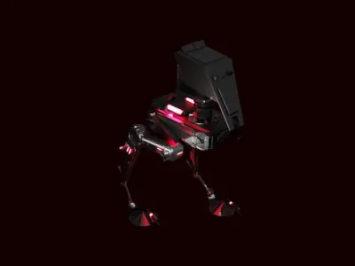 Imperial walker - blender Free low-poly 3D model