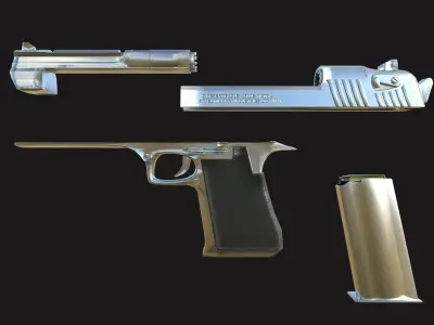Desert Eagle Free low-poly 3D model