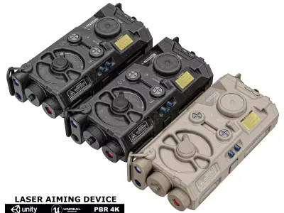 Laser Aiming Device Low-poly 3D model