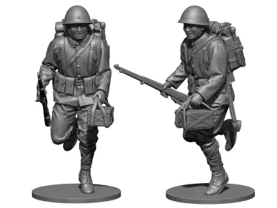 Japan soldier ww2  3D print model