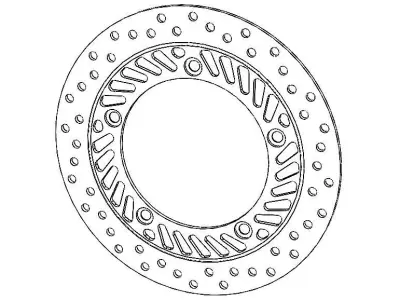 Front Brake Disc Rotor for Honda CBF250 3D model