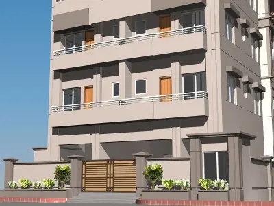 High Definition Building 01 3D model