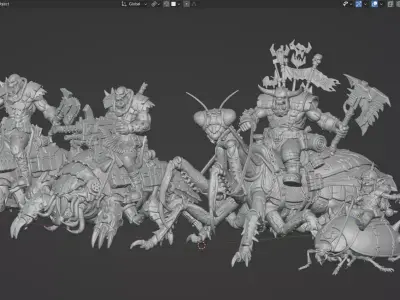 Ork bug calvary collection 3D print model