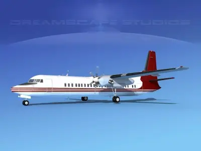 Fokker F-60 Solaris Charters 3D model