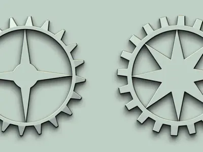 Gear VDM and IMM Brushes Vol 3 Low-poly 3D model