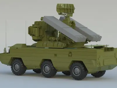 9K33 Osa SA-8 Gecko 3D model