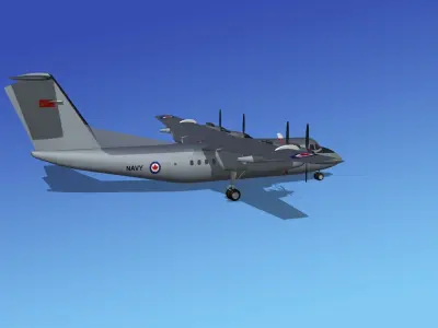 Dehavilland DHC-7 Canadian Navy 3D model