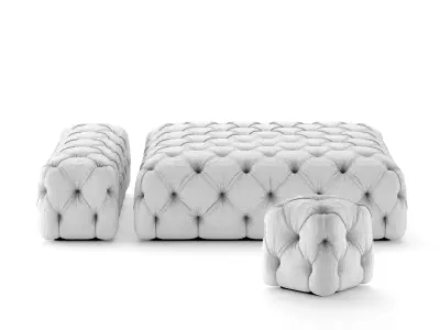 ROLLKING pouf by desiree divani 3D model