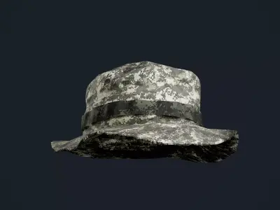 Military Hat Uniform Game Ready Low-poly 3D model