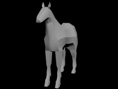 Lowpoly Farm Animals Low-poly 3D model