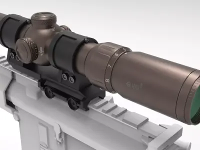 Vortex Razor HD Gen III LPVO Low-poly 3D model