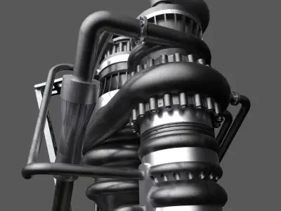 Raptor Engine  3D model