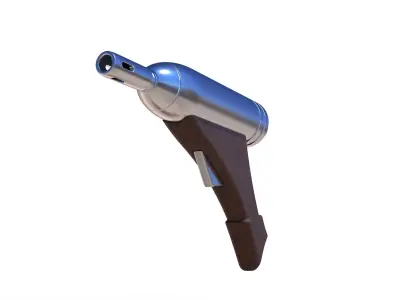 Blaster pistol Q2 from the movie Star Wars Episode 1 3D model