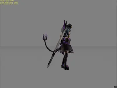 Nana Graveyard Party Low-poly 3D model