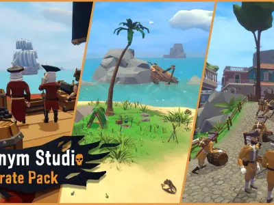 Acronym - Pirate Pack Low-poly 3D model