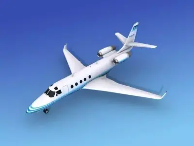 IAI Astra Jet V08 3D model
