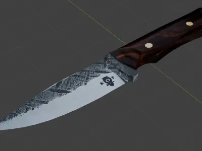 Free hunting knife Free 3D model