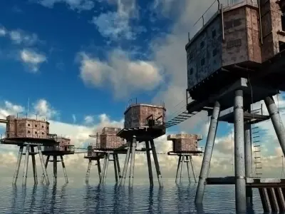 Maunsell Forts 3D model