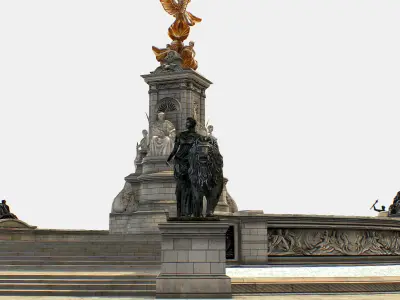 Queen Victoria Memorial Lowpoly 3D model Low-poly 3D model