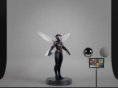 The Wasp Low-poly 3D model
