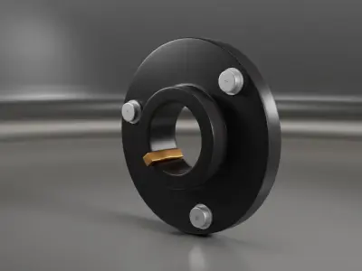 Round clip for cotter pin 3D model