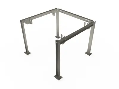 Dust collection bag hanger 3D model