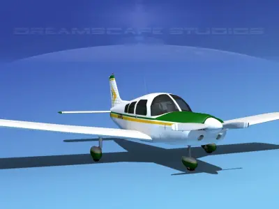 Piper PA-28-235 Cherokee V14 3D model