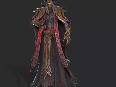 Demon Assassin Low-poly 3D model