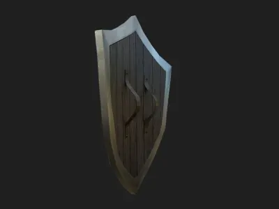 Zelda Link Shield Custom Free low-poly 3D model
