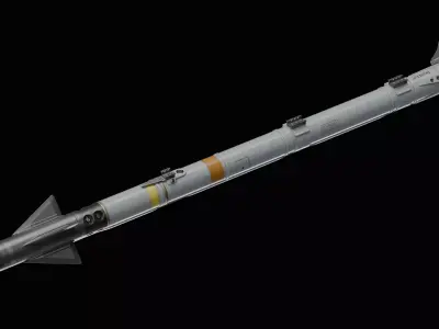 AIM-9X missile Low-poly 3D model