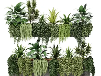 outdoor plant M04 3D model